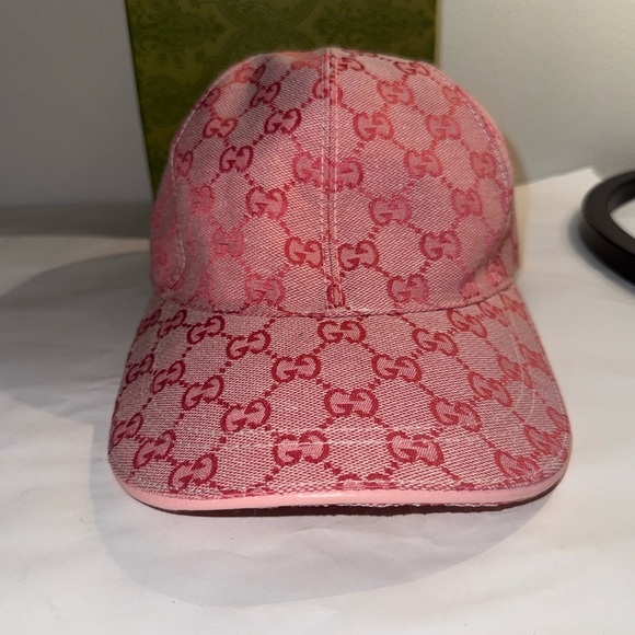 Gucci Accessories - New Gucci Pink Monogram Ball Cap women’s hat